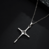 Pingente Prateado Crucifixo - Imagem 3