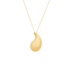 Colar Dourado de Gota Curvada